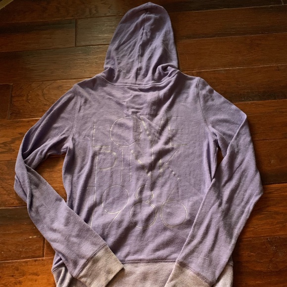 Purple Pink Zip Up Hoodie - Picture 6 of 6